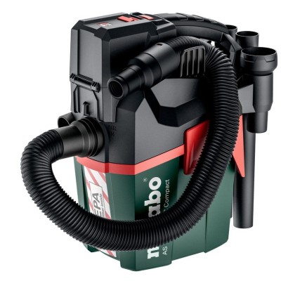 Пилосос акумуляторний Metabo AS 18 HEPA PC COMPACT, 18В, бак 6л, 2100л/хв, 3.8кг, без АКБ та ЗП (602029850)