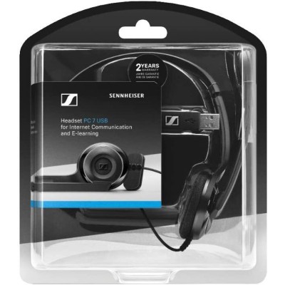 Гарнітура комп'ютерна моно On-Ear EPOS PC 7 Chat, USB, односпрямований, 2м, Чорний (1000431) Гарнітура комп'ютерна моно On-Ear EPOS PC 7 Chat, USB, односпрямований, 2м, Чорний (1000431)