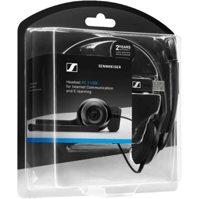 Гарнітура комп'ютерна моно On-Ear EPOS PC 7 Chat, USB, односпрямований, 2м, Чорний (1000431) Гарнітура комп'ютерна моно On-Ear EPOS PC 7 Chat, USB, односпрямований, 2м, Чорний (1000431)