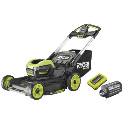 Газонокосарка акумуляторна Ryobi Max Power RY36LMXSP53A-160 36В акб 1х6А·год 53см 70л 20-100мм самохідна 30кг