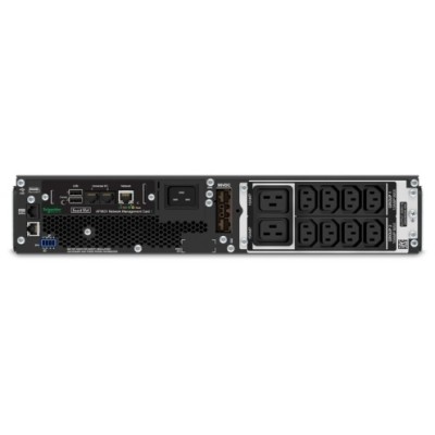 Джерело безперебійного живлення APC Smart-UPS Online 3000VA/2700W, RM 2U, LCD, USB, RS232, Network Card, 8xC13, 2xC19 (SRT3000RM