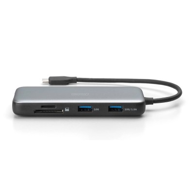 Док-станція DIGITUS USB-C > HDMI/2xUSB-A/USB-C/SD/MicroSD/RJ54