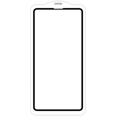 Захисне скло SKLO 5D (тех.пак) для Apple iPhone 13 Pro Max / 14 Plus (6.7") Чорний / Біла підкладка