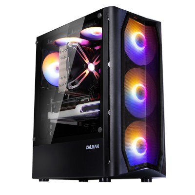Корпус Zalman N4 Rev.1 без БЖ, 1xUSB3.0, 2xUSB2.0, 3x140мм RGB, 3x120мм RGB, VGA 315мм, LCS ready, TG Side Window, ATX, чорний, Корпус Zalman N4 Rev.1 без БЖ, 1xUSB3.0, 2xUSB2.0, 3x140мм RGB, 3x120мм RGB, VGA 315мм, LCS ready, TG Side Window, ATX, чорний,