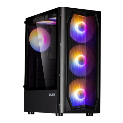 Корпус Zalman N4 Rev.1 без БЖ, 1xUSB3.0, 2xUSB2.0, 3x140мм RGB, 3x120мм RGB, VGA 315мм, LCS ready, TG Side Window, ATX, чорний, Корпус Zalman N4 Rev.1 без БЖ, 1xUSB3.0, 2xUSB2.0, 3x140мм RGB, 3x120мм RGB, VGA 315мм, LCS ready, TG Side Window, ATX, чорний,