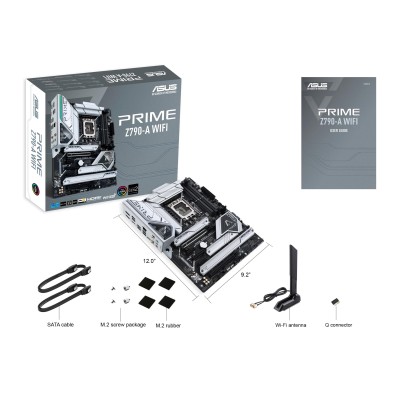 Материнcька плата ASUS PRIME Z790-A WIFI s1700 Z790 4xDDR5 M.2 HDMI DP Wi-Fi BT ATX білий (90MB1CS0-M1EAY0)