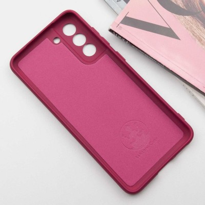 Чохол Silicone Cover Lakshmi Full Camera (AA) для Samsung Galaxy S21 FE Бордовий / Marsala