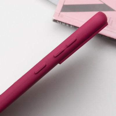 Чохол Silicone Cover Lakshmi Full Camera (AA) для Samsung Galaxy S21 FE Бордовий / Marsala
