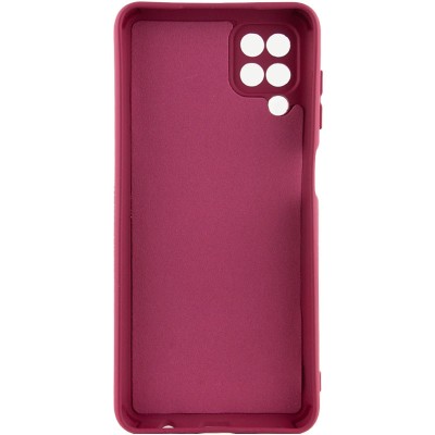 Чохол TPU GETMAN Liquid Silk Full Camera для Samsung Galaxy A12 Бордовий / Marsala Чохол TPU GETMAN Liquid Silk Full Camera для Samsung Galaxy A12 Бордовий / Marsala