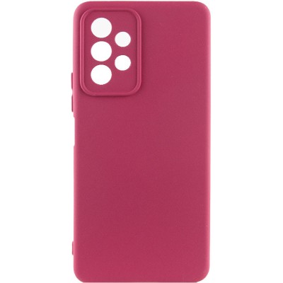 Чохол TPU GETMAN Liquid Silk Full Camera для Samsung Galaxy A13 4G Бордовий / Marsala