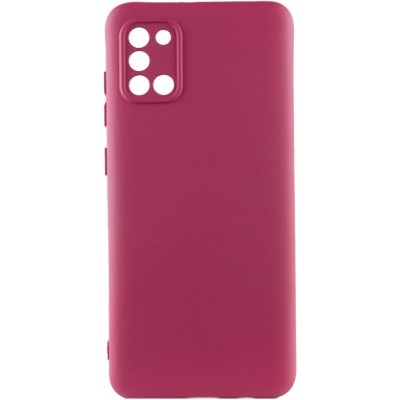 Чохол TPU GETMAN Liquid Silk Full Camera для Samsung Galaxy A31 Бордовий / Marsala Чохол TPU GETMAN Liquid Silk Full Camera для Samsung Galaxy A31 Бордовий / Marsala