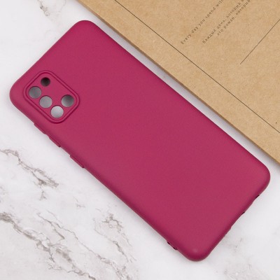 Чохол TPU GETMAN Liquid Silk Full Camera для Samsung Galaxy A31 Бордовий / Marsala Чохол TPU GETMAN Liquid Silk Full Camera для Samsung Galaxy A31 Бордовий / Marsala
