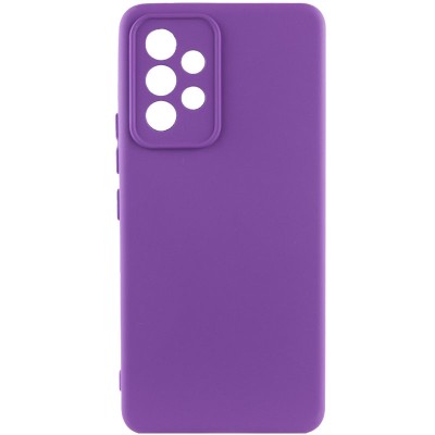Чохол TPU GETMAN Liquid Silk Full Camera для Samsung Galaxy A52 4G / A52 5G / A52s Фіолетовий / Purple