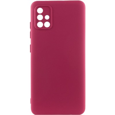 Чохол TPU GETMAN Liquid Silk Full Camera для Samsung Galaxy A71 Бордовий / Marsala Чохол TPU GETMAN Liquid Silk Full Camera для Samsung Galaxy A71 Бордовий / Marsala