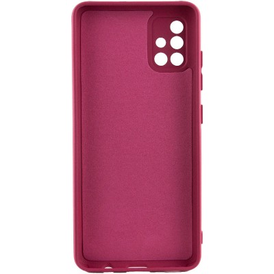 Чохол TPU GETMAN Liquid Silk Full Camera для Samsung Galaxy A71 Бордовий / Marsala Чохол TPU GETMAN Liquid Silk Full Camera для Samsung Galaxy A71 Бордовий / Marsala
