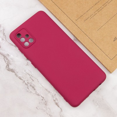 Чохол TPU GETMAN Liquid Silk Full Camera для Samsung Galaxy A71 Бордовий / Marsala Чохол TPU GETMAN Liquid Silk Full Camera для Samsung Galaxy A71 Бордовий / Marsala