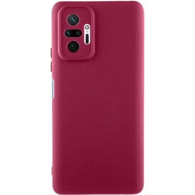Чохол TPU GETMAN Liquid Silk Full Camera для Xiaomi Redmi Note 10 Pro / 10 Pro Max Бордовий / Marsala Чохол TPU GETMAN Liquid Silk Full Camera для Xiaomi Redmi Note 10 Pro / 10 Pro Max Бордовий / Marsala