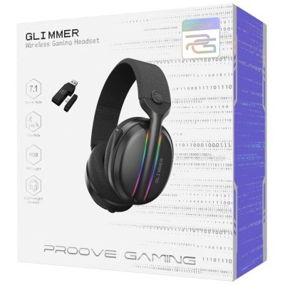 Бездротова ігрова гарнітура Proove Gaming Glimmer (APP) black (WHGL00022001)