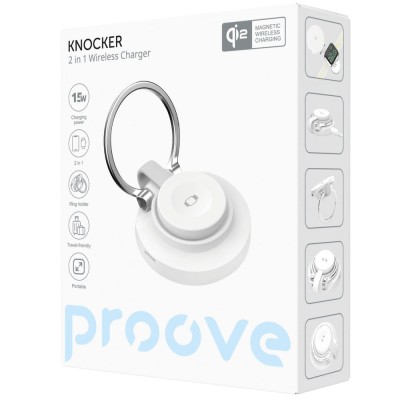Бездротовий ЗП Proove Knocker 2 in 1 (WSPK15012002) white