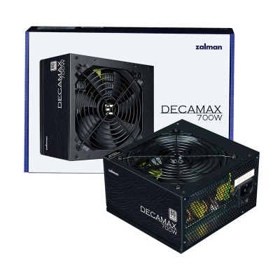 Блок живлення Zalman Decamax (700W) 85%, 80 Plus, 120мм, 1xMB 24pin(20+4), 1xCPU 8(4+4)+4pin, 3xMolex, 6xSATA, 4xPCIe 8pin(6+2) Блок живлення Zalman Decamax (700W) 85%, 80 Plus, 120мм, 1xMB 24pin(20+4), 1xCPU 8(4+4)+4pin, 3xMolex, 6xSATA, 4xPCIe 8pin(6+2)