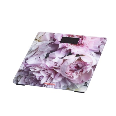 Ваги Ardesto підлогові Peonies, 150кг, AAAx2 в комплекті, скло, багатокольорові (SCB-965PEONIES)