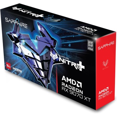Відеокарта SAPPHIRE Radeon RX 9070 XT 16GB GDDR6 NITRO+ GAMING OC (11348-01-20G)