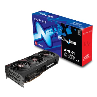Відеокарта SAPPHIRE Radeon RX 9070 XT 16GB GDDR6 PULSE GAMING OC (11348-03-20G) Відеокарта SAPPHIRE Radeon RX 9070 XT 16GB GDDR6 PULSE GAMING OC (11348-03-20G)
