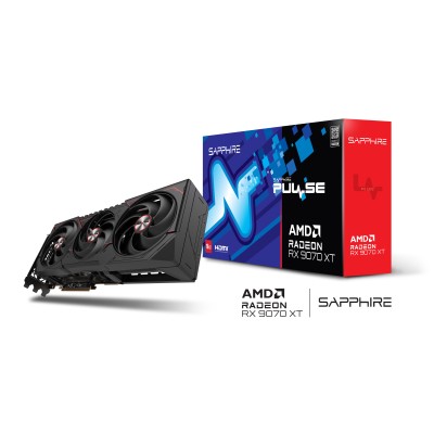 Відеокарта SAPPHIRE Radeon RX 9070 XT 16GB GDDR6 PULSE GAMING OC (11348-03-20G) Відеокарта SAPPHIRE Radeon RX 9070 XT 16GB GDDR6 PULSE GAMING OC (11348-03-20G)