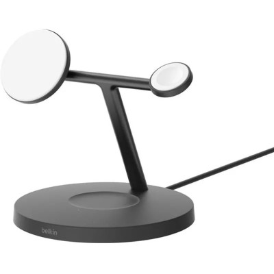 Зарядний пристрій бездротовий Belkin 3в1 Magnetic Pad Qi2 15Вт, чорний (WIZ032KQBK) Зарядний пристрій бездротовий Belkin 3в1 Magnetic Pad Qi2 15Вт, чорний (WIZ032KQBK)