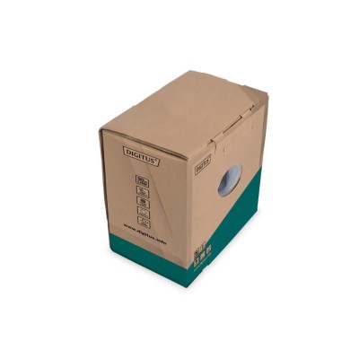 Інсталяційний кабель CAT 6 U-UTP, 250 МГц Eca (EN 50575), AWG 23/1, sx, паперова коробка 305 м DK-1613-VH-305 DIGITUS by ASSMANN Інсталяційний кабель CAT 6 U-UTP, 250 МГц Eca (EN 50575), AWG 23/1, sx, паперова коробка 305 м DK-1613-VH-305 DIGITUS by ASSMANN