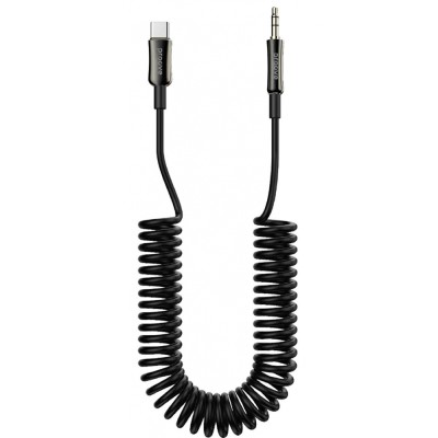 Кабель AUX Proove Steel Spring Type-C to 3.5 (1m) (ACSS00005201) black