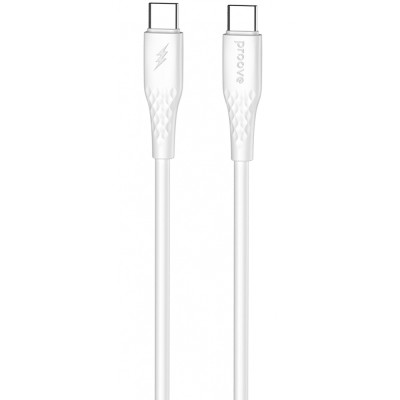 Кабель Proove GridLine Type-C to Type-C 60W (1m) white (CCGL60002202)