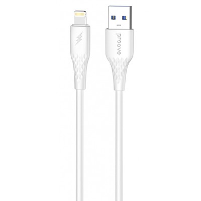 Кабель Proove GridLine USB to Lightning 2.4A (1m) white (CCGL12001102)