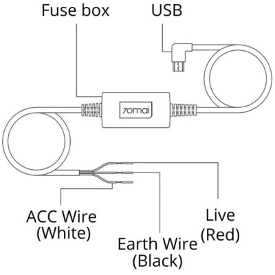 Кабель режиму паркування70Mai Hardware Kit (Midrive UP02)