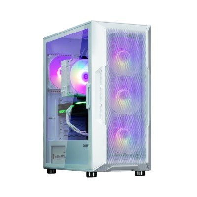 Корпус Zalman I3 Neo ARGB без БЖ, 2xUSB3.0, 1xUSB2.0, 4x120мм ARGB, VGA 355мм, LCS ready, TG Side Panel, ATX, білий (I3NEOARGBWH