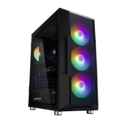 Корпус Zalman I3 Neo без БЖ, 1xUSB3.0, 2xUSB2.0, 4x120мм RGB, VGA 355мм, LCS ready, TG Side Panel, ATX, чорний (I3NEOBLACK)