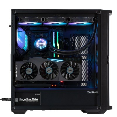Корпус Zalman Z10 Duo без БЖ, 2xUSB3.0, 1xUSB Type-C, 3x140мм ARGB, 1x120мм ARGB, VGA 395мм, LCS ready, TG Side Panel, EATX, чор