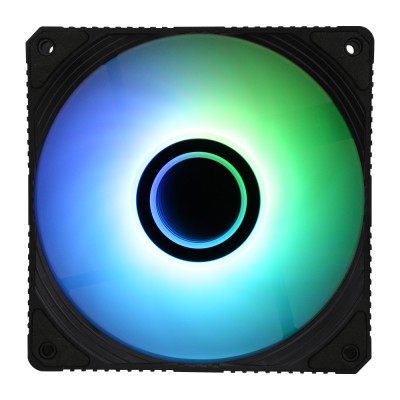 Корпусний вентилятор 2E GAMING Air Cool Infinity ACF120IW-ARGB, 120мм, 1200rpm, 3pin, 3pin +5VARGB, 23dBa, чорний Корпусний вентилятор 2E GAMING Air Cool Infinity ACF120IW-ARGB, 120мм, 1200rpm, 3pin, 3pin +5VARGB, 23dBa, чорний