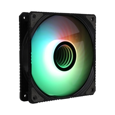 Корпусний вентилятор 2E GAMING Air Cool Infinity ACF120IW-ARGB, 120мм, 1200rpm, 3pin, 3pin +5VARGB, 23dBa, чорний Корпусний вентилятор 2E GAMING Air Cool Infinity ACF120IW-ARGB, 120мм, 1200rpm, 3pin, 3pin +5VARGB, 23dBa, чорний