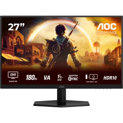 Монiтор AOC 27" Q27G42XNE VA QHD 300 nit 180Hz 2*HDMI DP Black/Red
