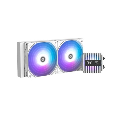 Система рідинного оxолодження Zalman Alpha 2 A24 ARGB, LGA1851, 1700, 1200, 115x, AM5, AM4, TDP 320W, білий
