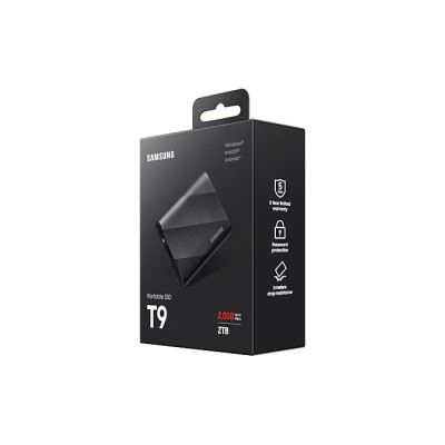 Твердотільний запам’ятовувальний пристрій накопичувач (SSD) USB3.2 2TB EXT. T9 MU-PG2T0B/EU SAMSUNG Твердотільний запам’ятовувальний пристрій накопичувач (SSD) USB3.2 2TB EXT. T9 MU-PG2T0B/EU SAMSUNG