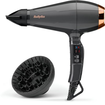 Фен Babyliss Air Pro, 2200Вт, 2 режими, дифузор, іоніз-я, хол. обдув, чорний (6719DE) Фен Babyliss Air Pro, 2200Вт, 2 режими, дифузор, іоніз-я, хол. обдув, чорний (6719DE)