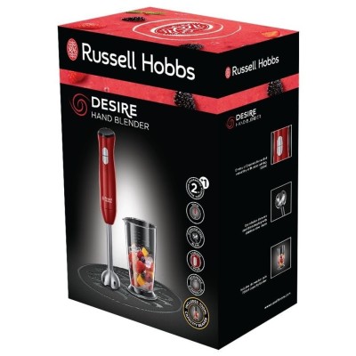 Блендер Russell Hobbs заглибний Desire 600Вт, чаша-500мл, червоний (24690-56)