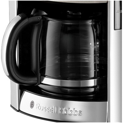 Кавоварка Russell Hobbs крапельна Luna Stone, 1.5л, мелена, LED-дисплей, підігрів чашок, чорно-сріблястий (26990-56) Кавоварка Russell Hobbs крапельна Luna Stone, 1.5л, мелена, LED-дисплей, підігрів чашок, чорно-сріблястий (26990-56)