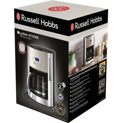 Кавоварка Russell Hobbs крапельна Luna Stone, 1.5л, мелена, LED-дисплей, підігрів чашок, чорно-сріблястий (26990-56) Кавоварка Russell Hobbs крапельна Luna Stone, 1.5л, мелена, LED-дисплей, підігрів чашок, чорно-сріблястий (26990-56)