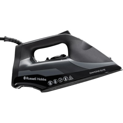 Праска Russell Hobbs Diamond Elite, 3100Вт, 350мл, паровий удар -220гр, самоочищування, керам. підошва, чорний (27000-56)