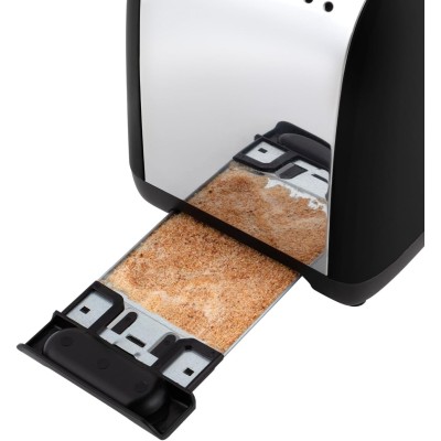 Тостер Russell Hobbs Colours Plus 1600Вт, підігрів, розморожування, метал., чорний (26550-56)