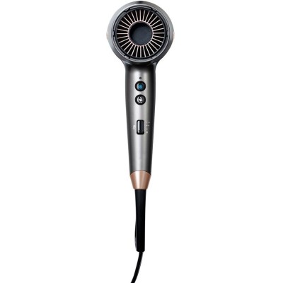 Фен Remington One, 2000Вт, 8 режимів, дифузор,чохол,іоніз-я, хол. обдув, термо-сенсор, сірий (D6077) Фен Remington One, 2000Вт, 8 режимів, дифузор,чохол,іоніз-я, хол. обдув, термо-сенсор, сірий (D6077)