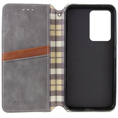 Шкіряний чохол-книжка GETMAN Cubic (PU) для Xiaomi Redmi A5 (Europe version) Сірий